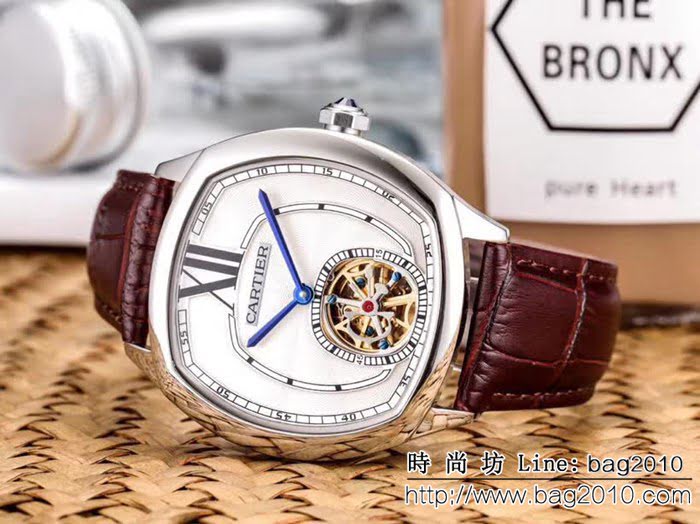 CARTIER卡地亞 簡約兩針飛輪 精品男士腕表 WSS3191
